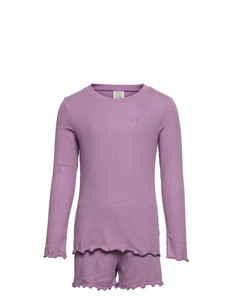 Pyjamas rib shorts set - sets - lilac