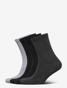 4 pack Sock plain - vanlige sokker - grey