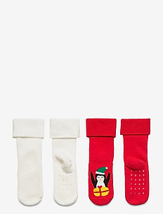 Sock 2p BabyTerry sock - strømper - white