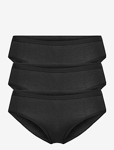 Brief 3 pack Carin Bikini reg - majtki - black