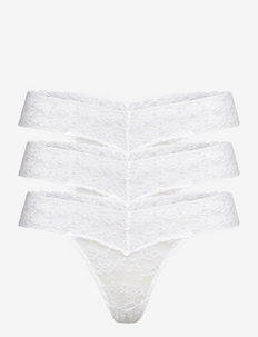 Brief Thong low Lacey 3 pack - thongs - white