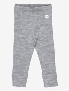 Leggings wool baby solid - super- & ullundertøy underdeler - grey