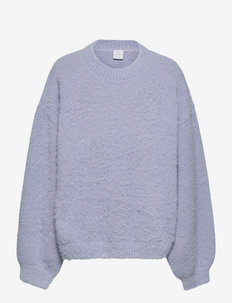 Sweater Nikki featheryarn - stickade tröjor - light dusty blue