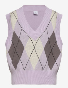 Vest Mandy knitted - westen - lilac