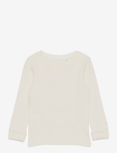 Top solid rib - vienkāršs t-krekls ar garām piedurknēm - light dusty white