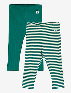 Leggings basic rib y d solid 2 - multipack leggings - green