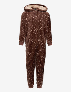 Pajama onesies Rain deer - grenouillères - brown