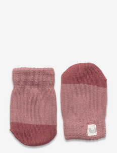 Mitten knitted - mittens - pink