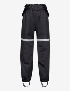 FIX taslon trousers w braces - shellbroeken - black