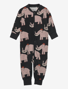 Pyjamas Mammoth aop - grenouillères - black