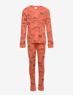 Pajama Dinosaurs outlines - sets - red