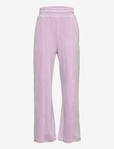 Trousers wide velour - trousers - lilac