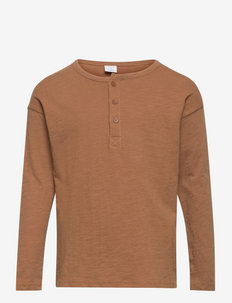 Top LS Essential Solid - plain long-sleeved t-shirt - brown