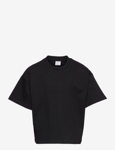 Top oversize basic - plain short-sleeved t-shirts - black