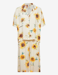 Pyjama set sunflower spots - pyjama's - light beige