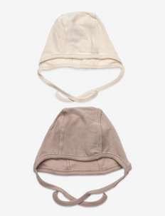 Cap helmet 2 pack - czapeczki dla niemowląt - light beige