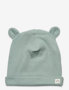 Cap w ears rib - czapeczki dla niemowląt - light dusty aqua