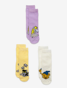 Sock 3p SG Bamse with horse - socks & underwear - lilac