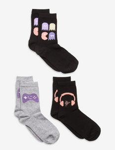 Sock 3p BG game - socks & underwear - black