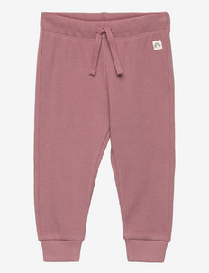 Trousers waffle - trousers - pink