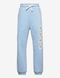 Trousers joggers flowers - sweatpants - light blue