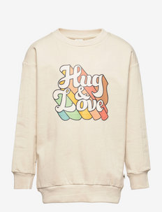 Sweatshirt Hug Love placemen - sporta džemperi - beige