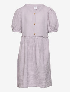 Dress Sara doubleweave solid - robes décontractées à manches courtes - lilac