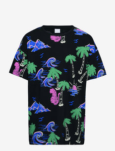 Top SS street ocean aop - t-shirt met korte mouwen met een patroon - black