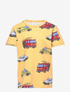 Top SS Vehicles - kortärmade t-shirts - yellow
