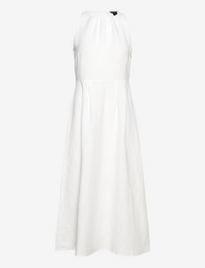 Dress Sandra linen blend - summer dresses - white