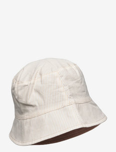 Sun hat stripes reversible - chapeau de soleil - brown