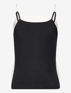Tank top Carmen strap 2 pack - mouwloze t-shirts - black