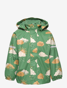 Rainjacket PU fleece lining - lietus apģērbs ar oderējumu - green