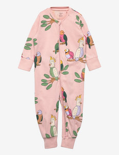 Pyjamas Birds multicolor aop - apģērbs gulēšanai - pink