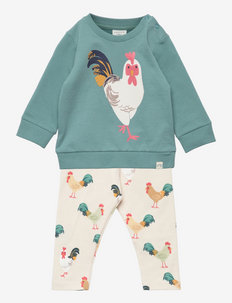 Set sweater leggings rooster - survêtements - turquoise
