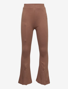 Trouses leggings split end bro - leggings - brown