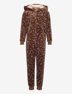 Pajama onesies Rain deer - sleeping overalls - brown