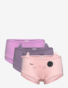 Brief SG Animal face 3p - socks & underwear - light pink