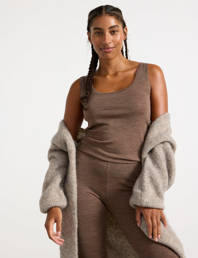 Lindex Camisole Merino Wool (Brown Melange), (20.24 €) | Large selection of  outlet-styles | Booztlet.com