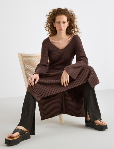 Dress Sienna - stramme kjoler - brown