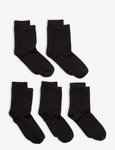 Sock 5p BB plain - strømper & undertøj - black