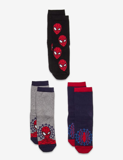 Sock 3p SB spiderman - socks & underwear - black