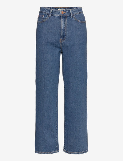 Trousers denim Hanna retro blu - raka jeans - denim blue