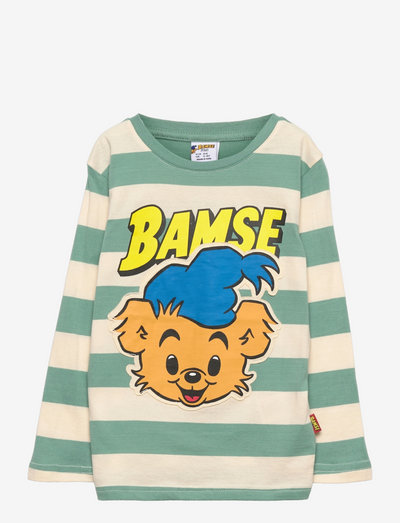 Top LS Bamse - apdrukāts t-krekls ar garām piedurknēm - turquoise