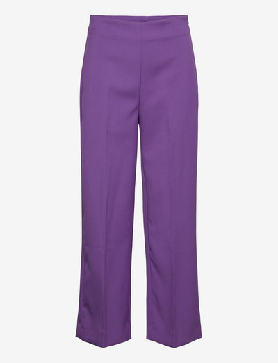 Trouser Lykke cropped - spodnie szerokie - lilac