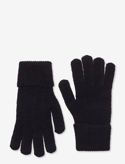 Finger Glove knitted Anna - handsker & vanter - black