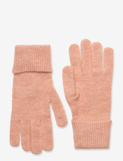 Finger Glove knitted Anna - handsker & vanter - light coral