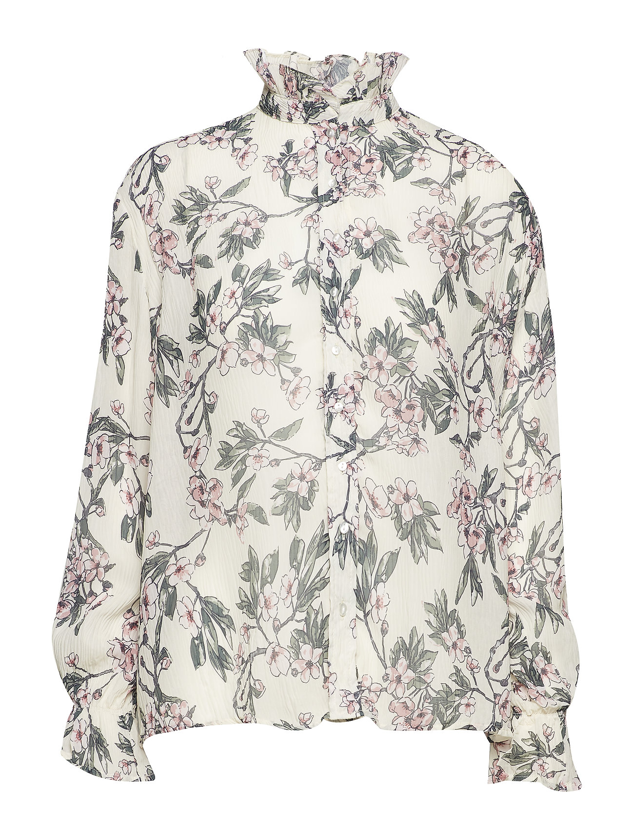 Beige Line of Oslo Sweet Flower langærmede bluser for dame Køb Line of Oslo mode til Kvinder Online | FASHIOLA.dk