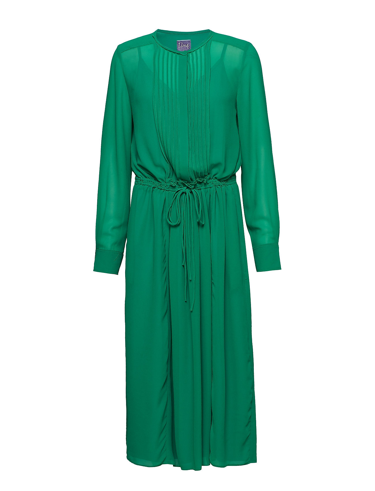 Annabel Solid Jurk Knielengte Groen Line Of Oslo line of oslo kopen in de aanbieding