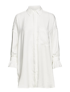 Line Of Oslo | Bluser & Skjorter | Stort utvalg av de White Mona solid linen Line of Oslo Skjorter & bluser - Dameklær er billig